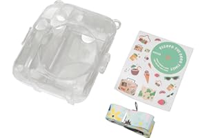 Instant Camera Case, Scratch PC Protective Cover with Adjustable Shoulder Strap and Photo Storage Compartment, for Mini 12 (G