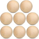 8 Pack 3 Inch Unfinished Wooden Balls, Wooden Round Ball, Natural Round Hardwood Balls, 3 Inch Wood Spheres for Crafts and DIY Projects and Decorations