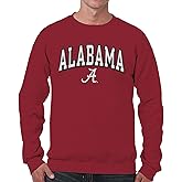 Campus Colors NCAA Adult Tackle Twill Crewneck Sweatshirt - Embroidered Logo - Stay Warm & Represent Your Team in Style