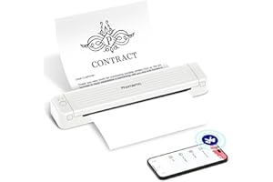 Phomemo P831 Portable Thermal Printer, Bluetooth Thermal Printer Support 8.5"x11" US Letter & A4 Regular Copy Paper, Wireless