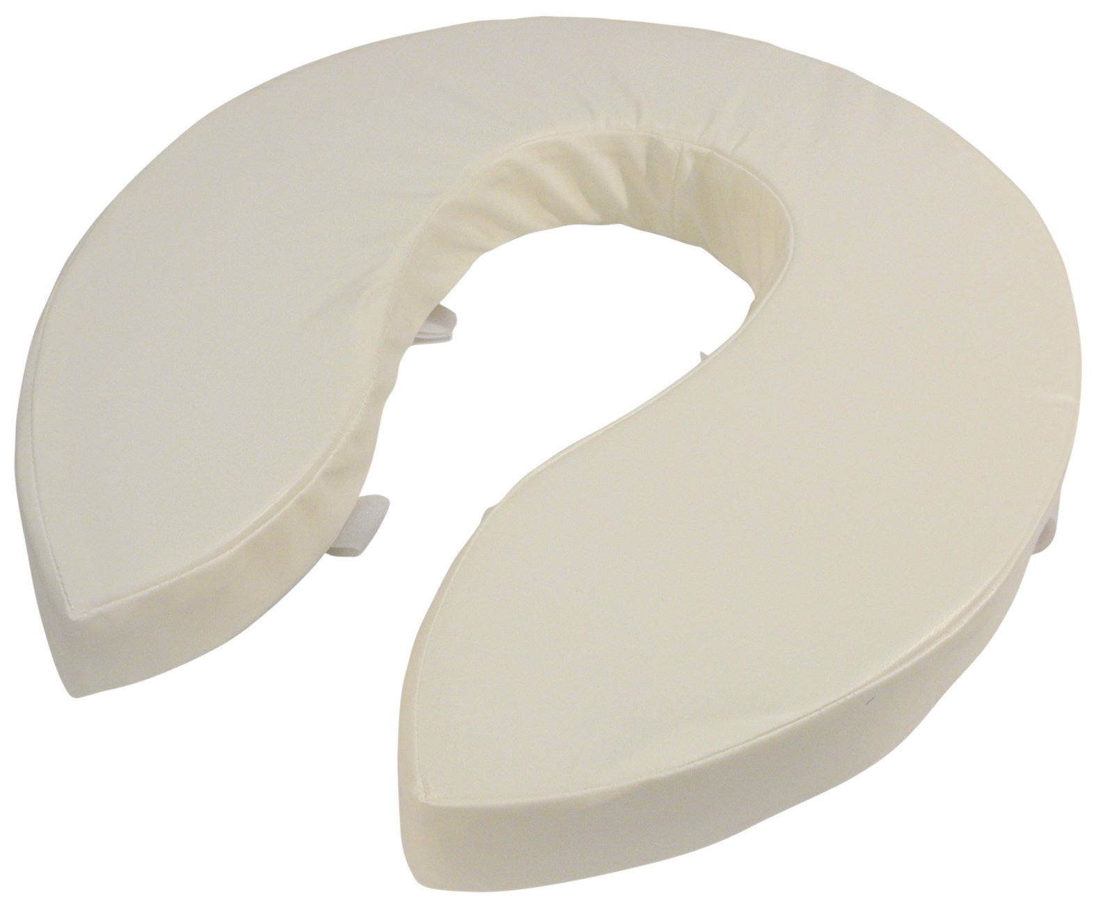 Aidapt 50mm (2") Elevation Raised Foam Padded Comfortable Toilet Seat Easy Fit White