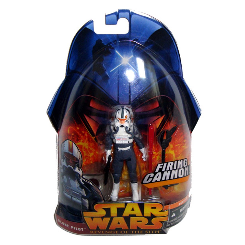 Star Wars Revenge of the Sith - Clone Pilot Firing Cannon Action Figure