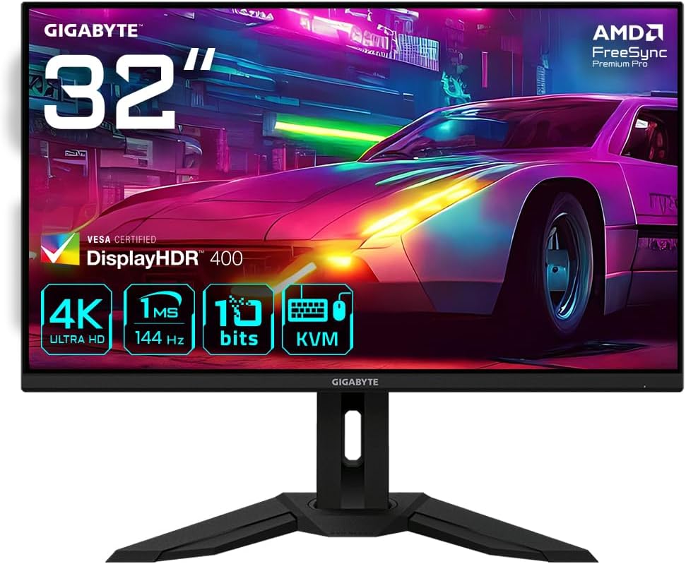 Gigabyte M32U 31.5 inch 4K UHD Gaming Monitor 144Hz 1ms FreeSync Pro