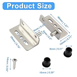 PHITUODA 2 Sets Pivot Hinges with Bushing,Heavy