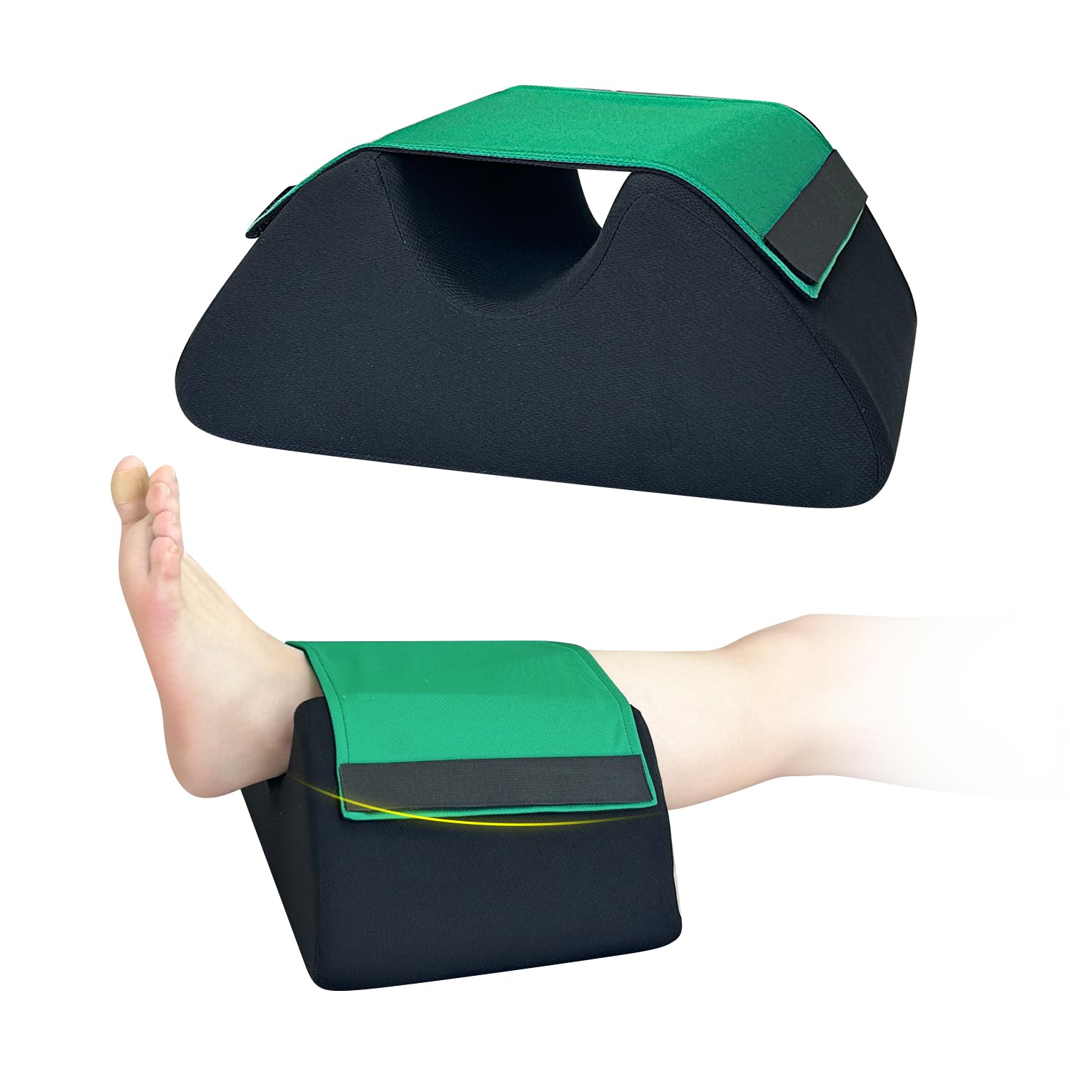 Photo 1 of Heel Protectors for Pressure Sores, Foot Elevation Pillow Post Surgery Ulcer Cushion, Foam Bedsore Relief Pillows Feet Leg Support Wedge, Elevate Feet Recovery Supplies Ankle Elevator for Swelling