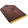 JE JOUE Prayer Rug Muslim Mat Islamic - Thickening Sponge Muslim Rug for Men Women for Eid Travel Ramadan, Soft Luxury Great for Knees and Forehead （Light Brown）