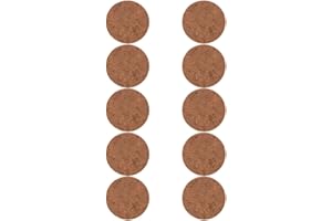 Tofficu 10Pcs Natural Coir Nesting Pads for Pigeons and Poultry, 0.5-0.8Cm Thick Eco-Friendly Bird Nest Box