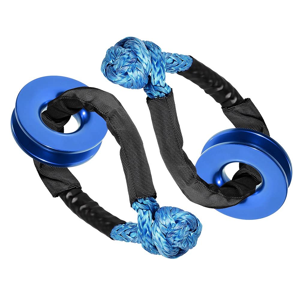 Astra Depot Blue Kit 2X Recovery Snatch Ring + 2X