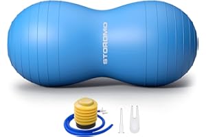 STOROMO Peanut Ball,Peanut Exercise Ball,Yoga Ball,Pregnancy Ball,Peanut Stability Ball,for Kids Therapy,Labor Birthing,Core Strength Training(Include Pump)