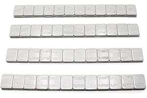 ACCRETION 96Pcs 1/4 Oz Grey Adhesive Backed Wheel Weights (24 Oz Pack)
