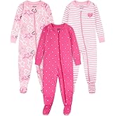 HUGGIES unisex-baby 3-pack Footed Coverall Pajamas