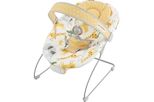 Otrolepota Baby Bouncer, Infants Bouncy Seat with Music and Vibrations,Baby Rocker for Newborns Indoor Outdoor Use 0-6 Months Up to 20 lbs
