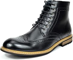 Bruno Marc Men's Dress Ankle Motorcycle Boots Leather Lined Derby Oxfords
