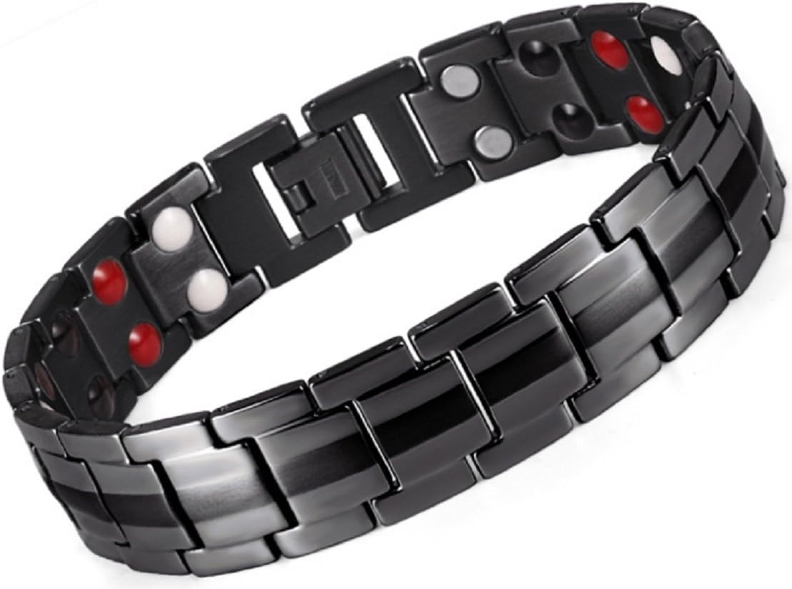 YINOX Damen-Armband aus supermagnetischem Edelstahl, Damen-Armband aus Edelstahl in Herzform, Magnetarmband, Geschenkbox im Lieferumfang enthalten (A