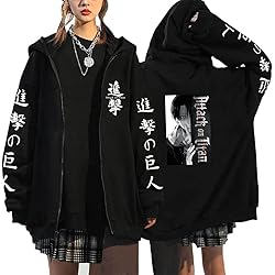 Volrath Anime Unisex Fleece Sweatshirt Print Zip Up