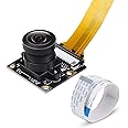 for Raspberry Pi Zero Camera Module 160 FOV 5MP Fisheye Lens Camera Wide Angle 160 Degree OV5647 1080P Sensor HD Video Webcam with Zero Cable for Raspberry Pi Model 4/3 B/B+ A+ RPi 2/1/zero/zero W
