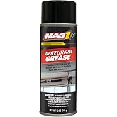 MAG 1 00448 White Lithium Grease - 12 Ounces | Multi-Purpose Lubricant &amp; Protectant | Long-Lasting White Grease for Hinges, Latches, Tracks, Cables, Gears &amp; Metal Parts
