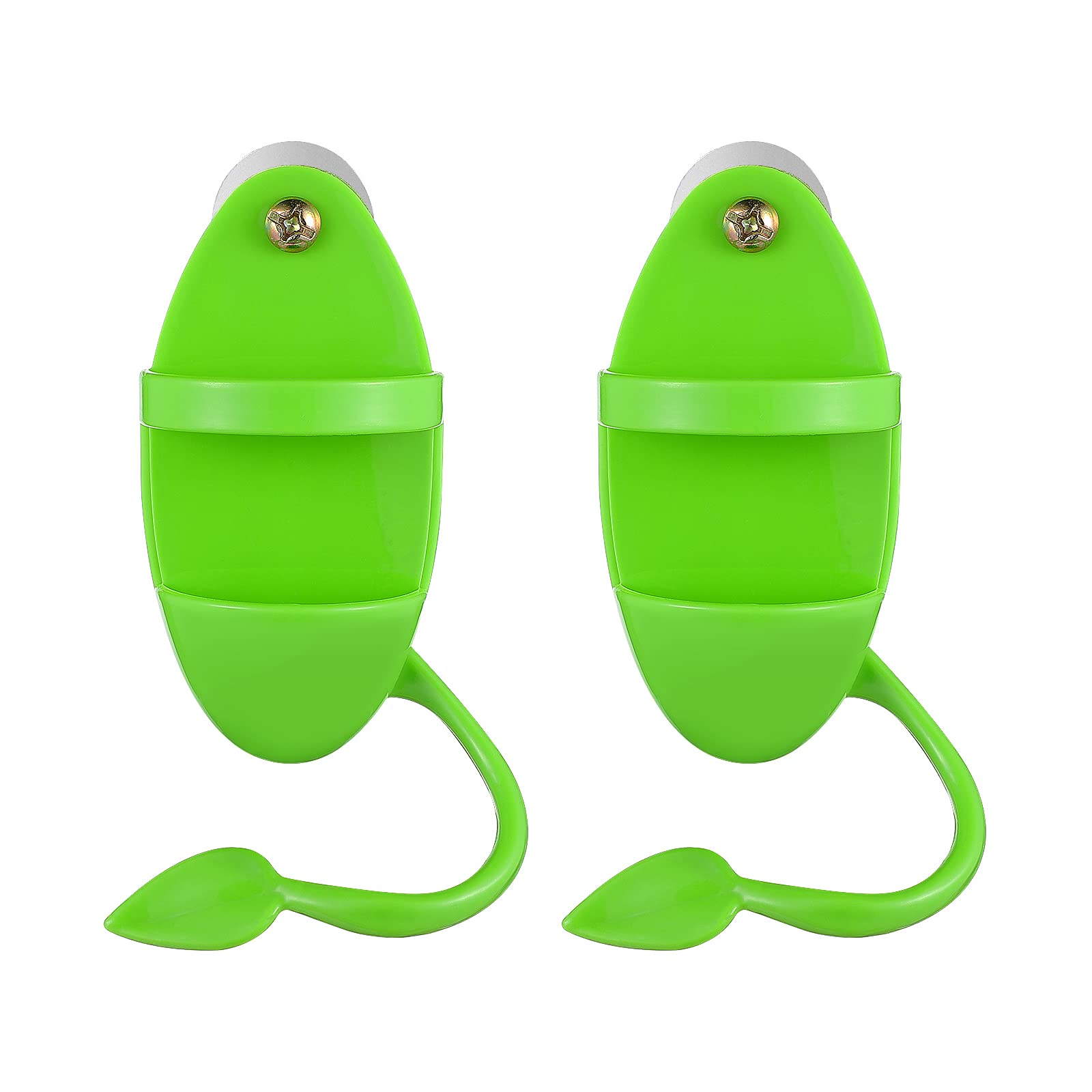 2pcs Bird Cuttlebone Holder with Perches Plastic Cuddle Bone Feeding Racks Parrot Cage Stands Accessories for Cockatiels Parakeets Budgies Finches Green