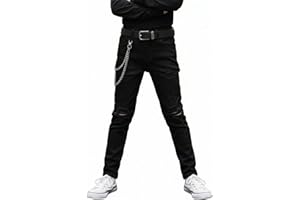 HUNGSON Boy's Skinny Fit Ripped Destroyed Distressed Fashion Kids Denim Jeans Pants