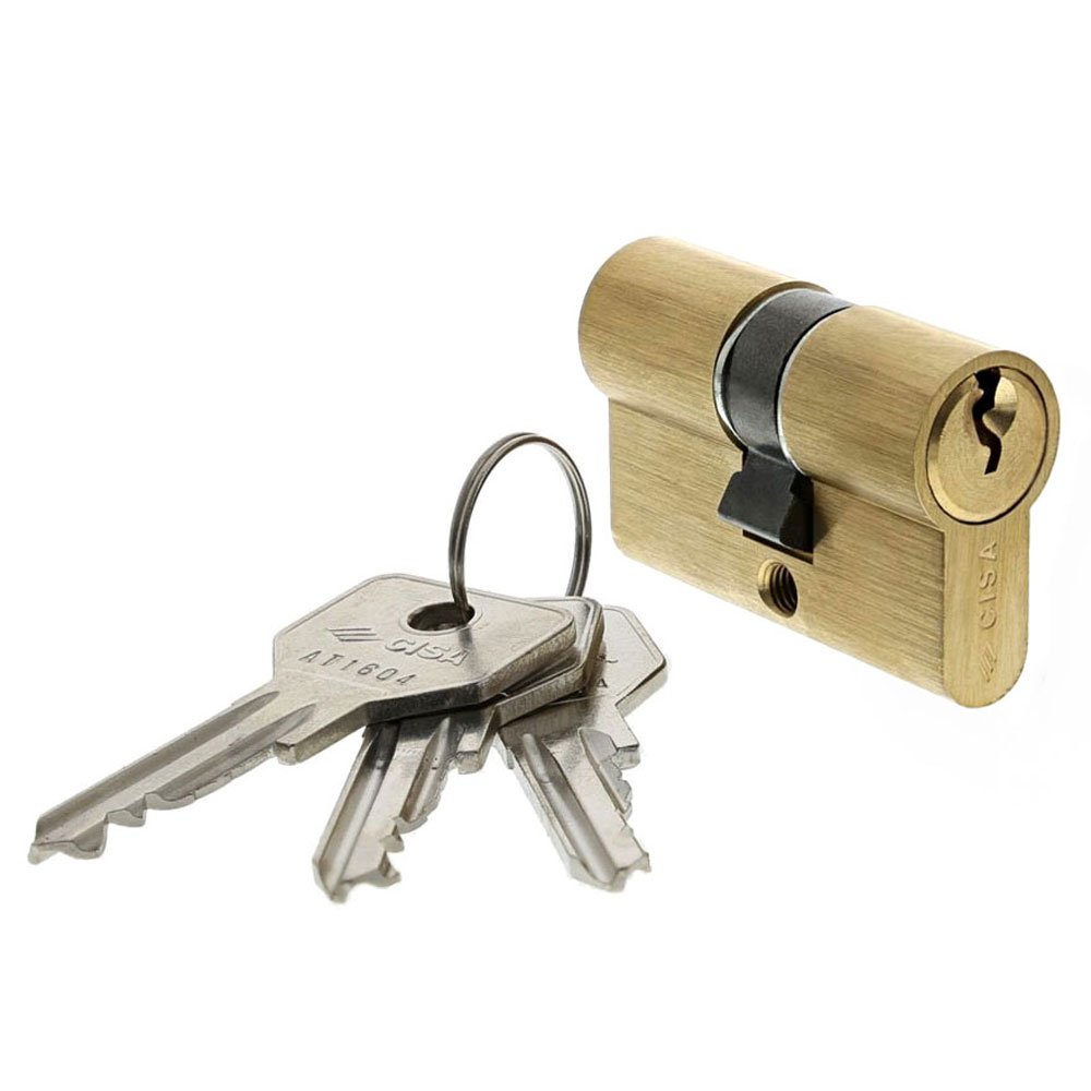 CISA European Profile Cylinder C2000, Brass, Gold, 0G300-06-0