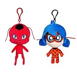 P.M.I. Miraculous Ladybug Plush Clip-on Toys | Two
