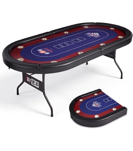 Amazon.com: INO Design Poker Table for 10 Player 96 inches Light