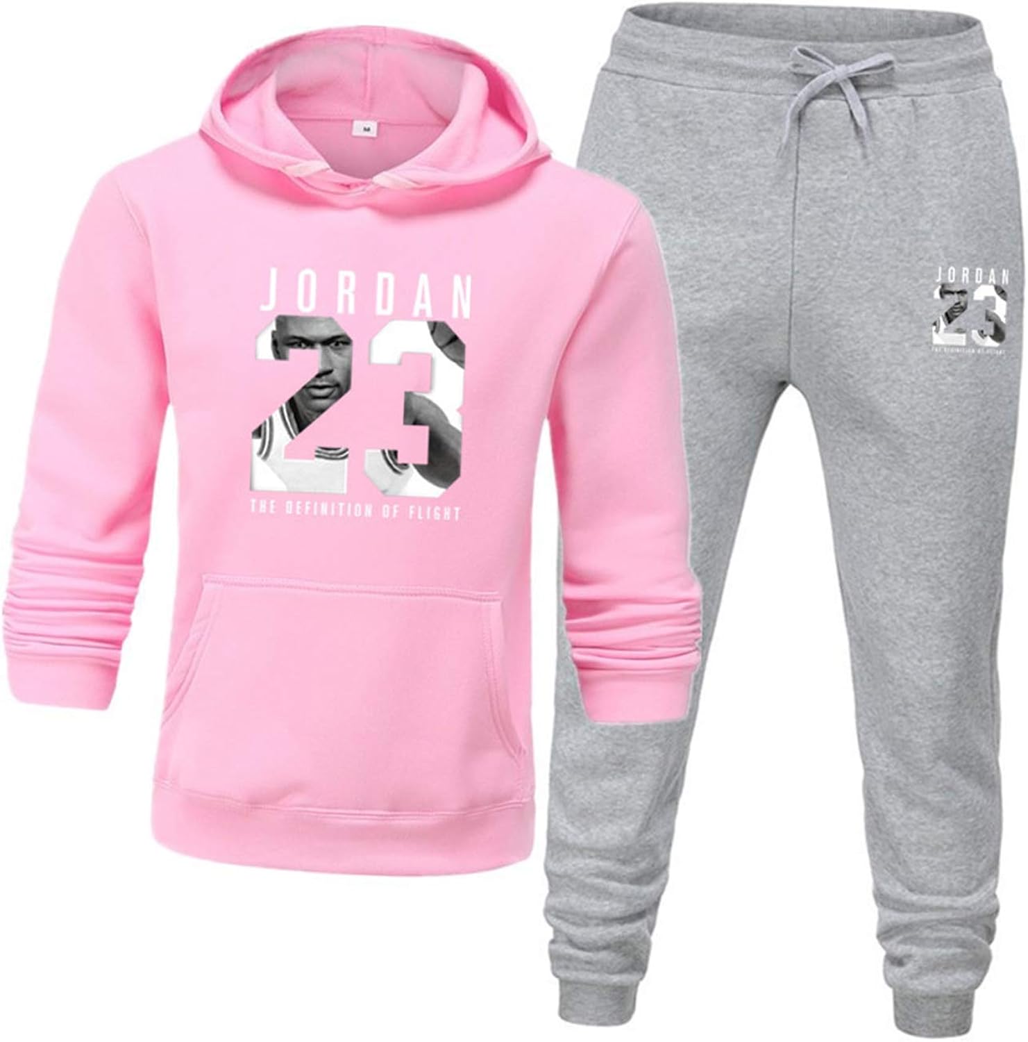GZWD Men's Tracksuit JÇrdan 23# Set, Basketball Uniform Sports Jogging Bottoms Hoodies Trousers 