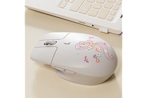 My Little Pony Wireless Mouse, Silent Click Mouse with 3 Adjustable DPI (800/1600/3200), Dual-Mode (2.4GHz/Bluetooth), Ergono