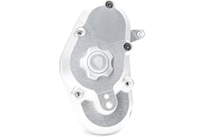 TREAL Promoto-MX Gearbox Housing Transmission Case Set Aluminum 7075 Upgrades for LOSI 1/4 PROMOTO MX Dirt Bike(Silver)