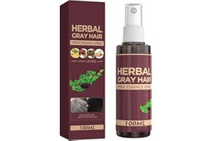 Herbal Gray Hair Verse Essence Spray Grey Hair Darkening Spray with Herbal Essence, Natural Gradual Color Restoration Conditi
