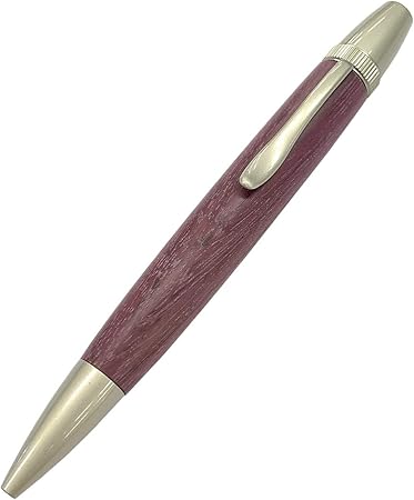 Amazon ルミニーオ Luminio 木製 ボールペン ジェットストリーム 0 5 太軸 ツイスト式 銘木 日本製 職人 手作り パトリオット 三菱ジェット 替芯0 38 1 0mmに対応 パープルハート 油性ボールペン 文房具 オフィス用品