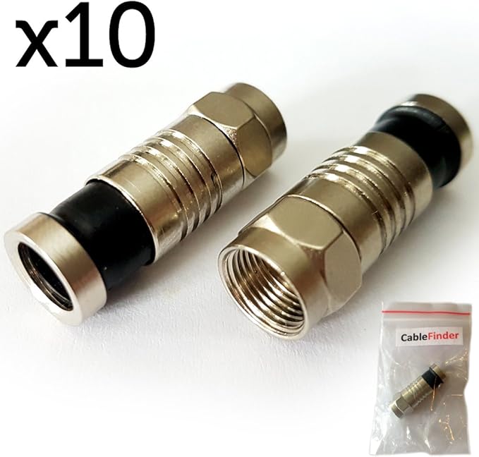 10x RG59 FConnector Compression Crimp Male Amazon.co.uk Electronics