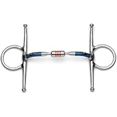 Cavalon Full Cheek Snaffle Bit, Capsule Sweet Iron | Handforged bare sweet iron that darkens with use. Long side arms support steering. Bit keepers recommended.