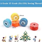 YUEYUAN 36 Pcs Sewing Machine Bobbins Thread Kit with Storage Box view 4