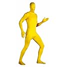 Rubie's Unisex - Adult Second Skin Supersuit, Yellow, Medium