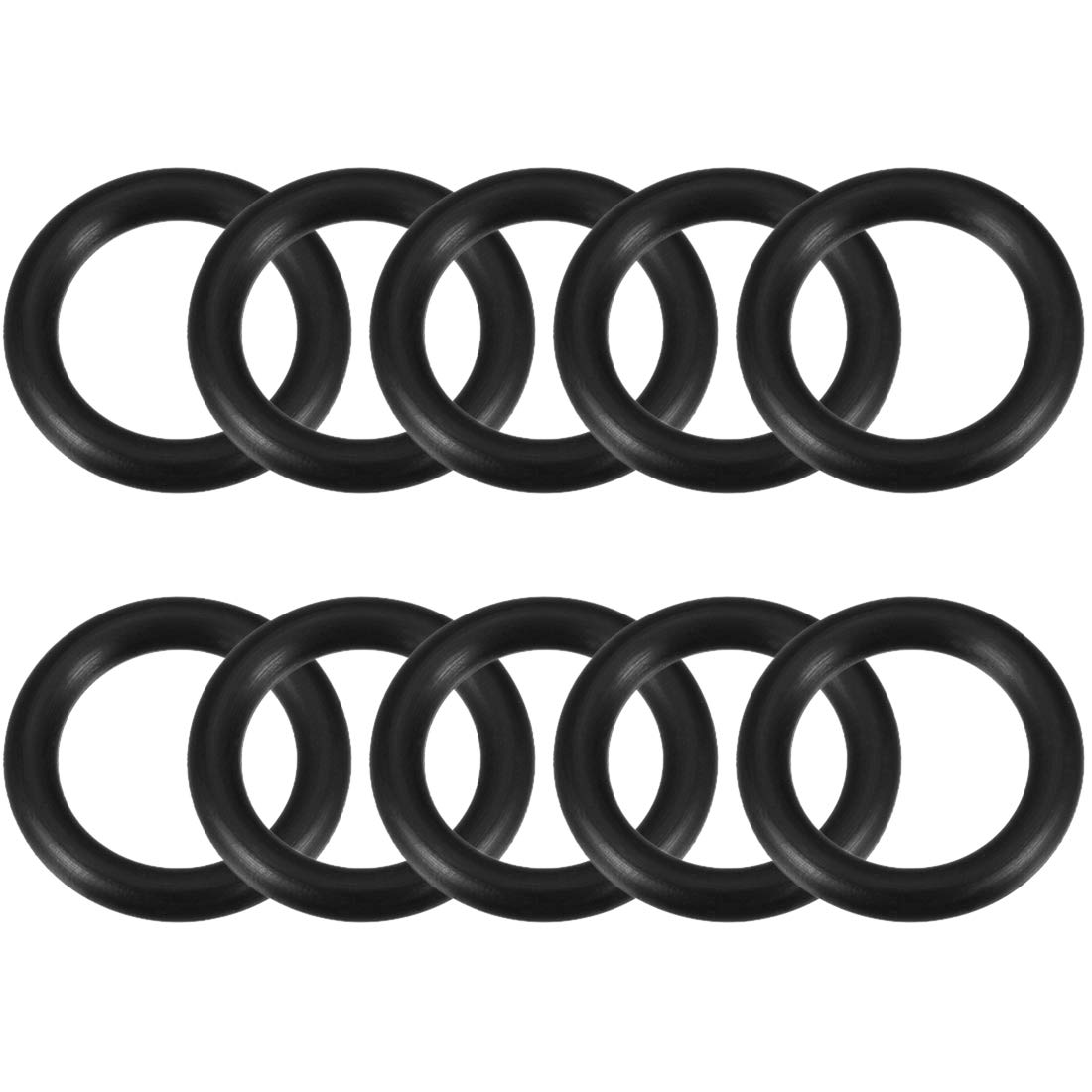 sourcing map Nitrile Rubber O-Rings 22mm OD 15mm ID 3.5mm Width, Metric Nitrile Rubber Sealing Gasket, Pack of 10