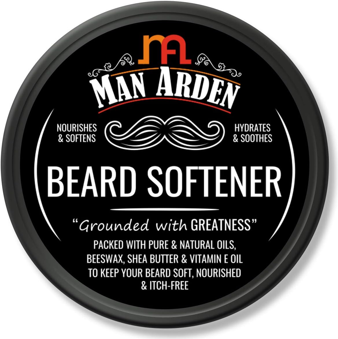 Man Arden Beard Softener - Hydrating and Nourishing with Natural Oils, Beeswax and Shea Butter, 50gm
