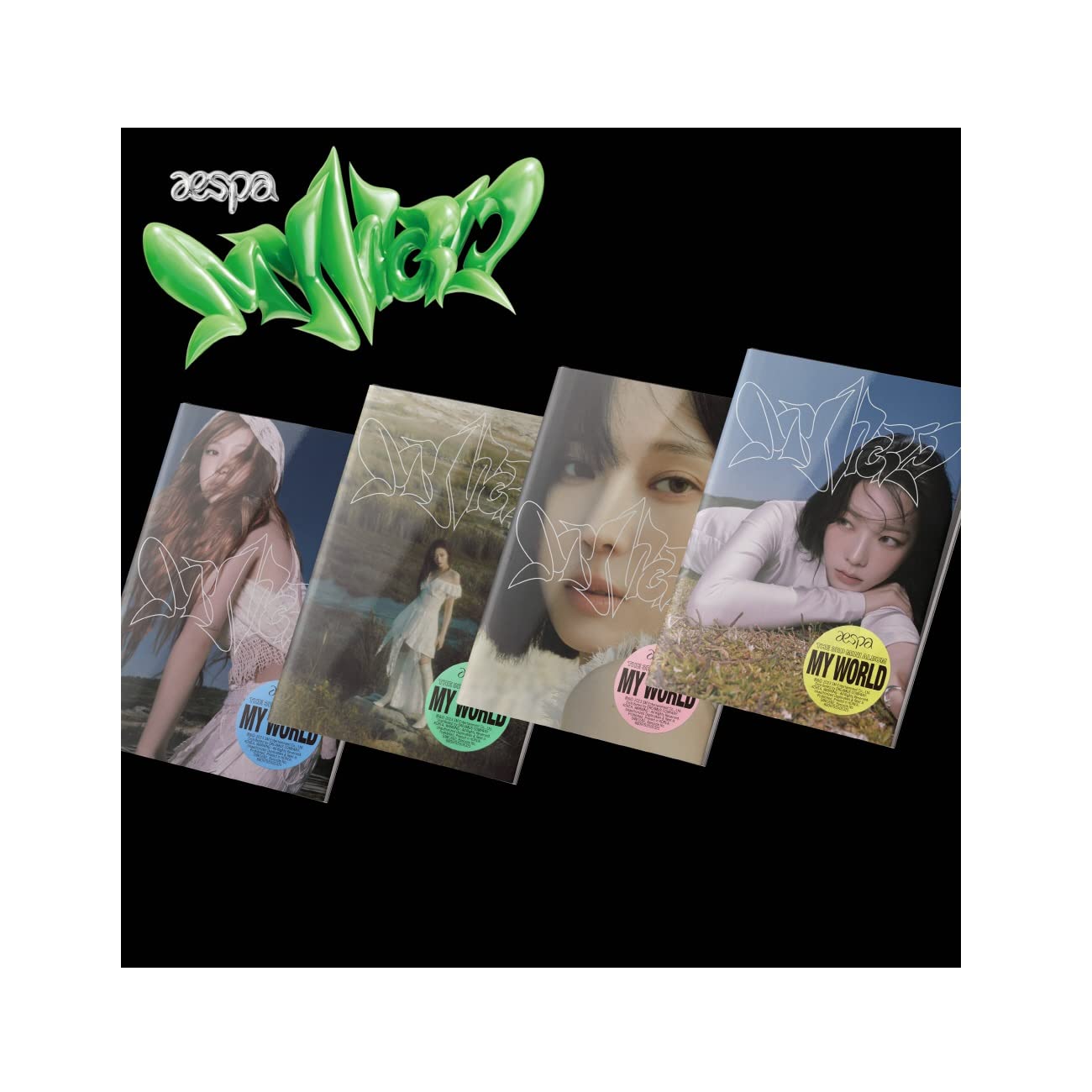aespa MY WORLD 3rd Mini Album CD+POB+Photocard+Tracking Sealed (Random Intro Version)