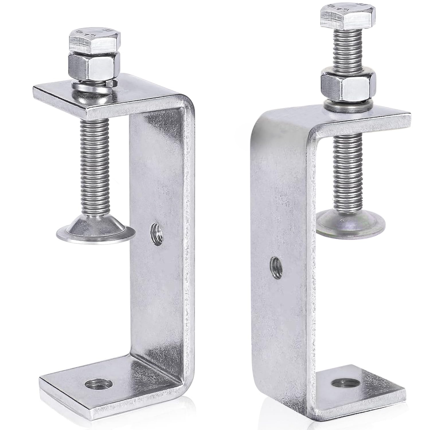 Photo 1 of LOSYHU Heavy Duty Stainless Steel C-Clamp with Wide Jaw Openings 85MM 3 3/8 Inch Large Tiger Clamps Metal G Clamp for Assembly, Fastening, Gluing and Welding, 2PCS