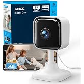 GNCC 2K Indoor Security Camera for Home Wireless, Pet Camera 2.4g/5g WiFi | Mini Dog Cam with Phone App, Motion Detection, Works w/Alexa, Cloud &amp; SD Card Storage, Fixed View, Plug-in