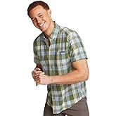 Eddie Bauer Mens Eddie Bauer Pack It Tech Seersucker Shirt