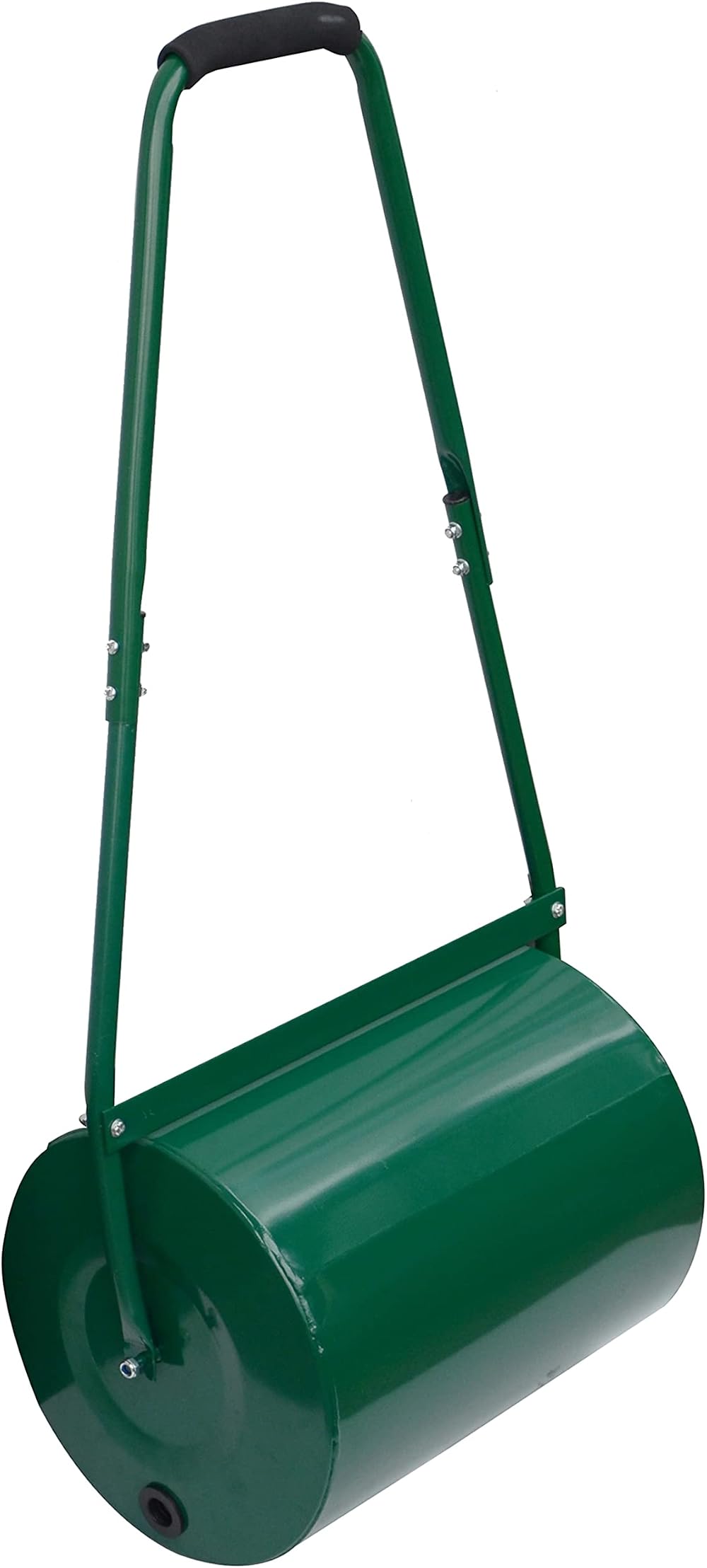 Crystals 30L Garden Lawn Roller - Heavy Duty Steel, Scraper Bar, Green