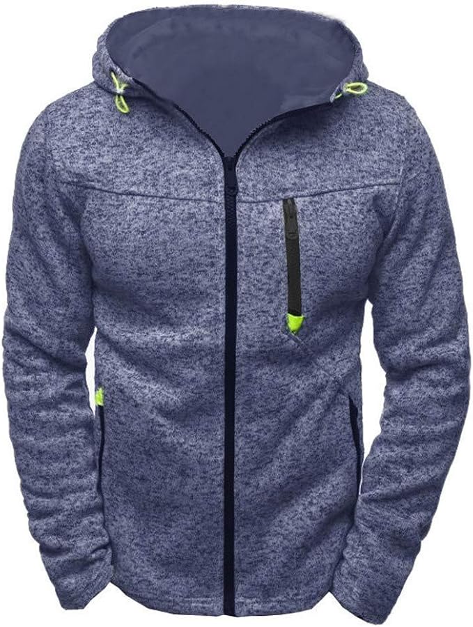 Coat Hucow Sports Pullover with Men's Fleece Jacket Fashio Hood Feast