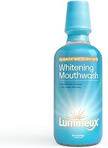 Lumineux Teeth Whitening Mouthwash 16 Oz. - Peroxide Free - Whitening Without The Sensitivity - NO Alcohol, Fluoride & SLS Fr