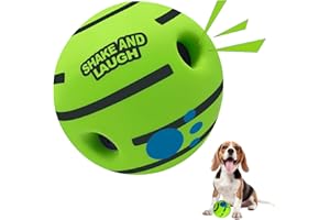SHAKE AND LAUGH Dog Toys Ball, Interactive Dog Ball, Shaking with Gibbering Sound, for Training & Herding, M, 3.46 in (8.8 cm)