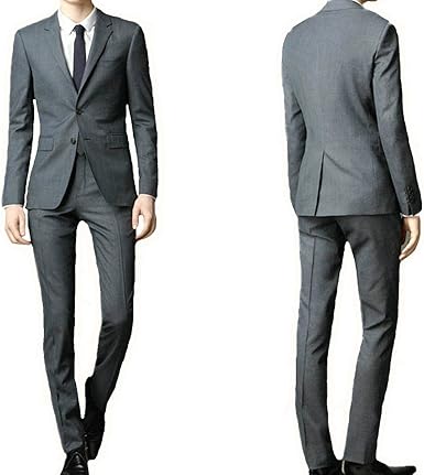 Bbsmya Costume Homme Affaire à La Mode Slim Fit Mariage