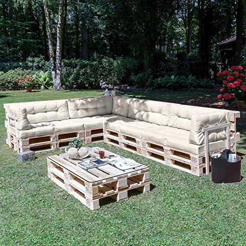 Beautissu Back Pad Eco Elements Euro Pallet Cushion Large Backrest