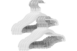Stormix Baby Hangers - 14 Pack Non-Slip Heavy-Duty Kids Hangers for Shirts, Pants, Skirts, Dresses, Jackets, Coat (White)