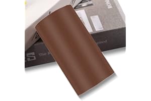LUO YIYI Dark Brown Self Adhesive Frosted Wallpaper Border Stick Waterproof Wall Border Easy to Apply Kitchen Bathroom Tiles Sticker 3.9x393 inch