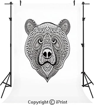 Amazon Com Bear Photography Backdrops Face Of A Wild Animal
